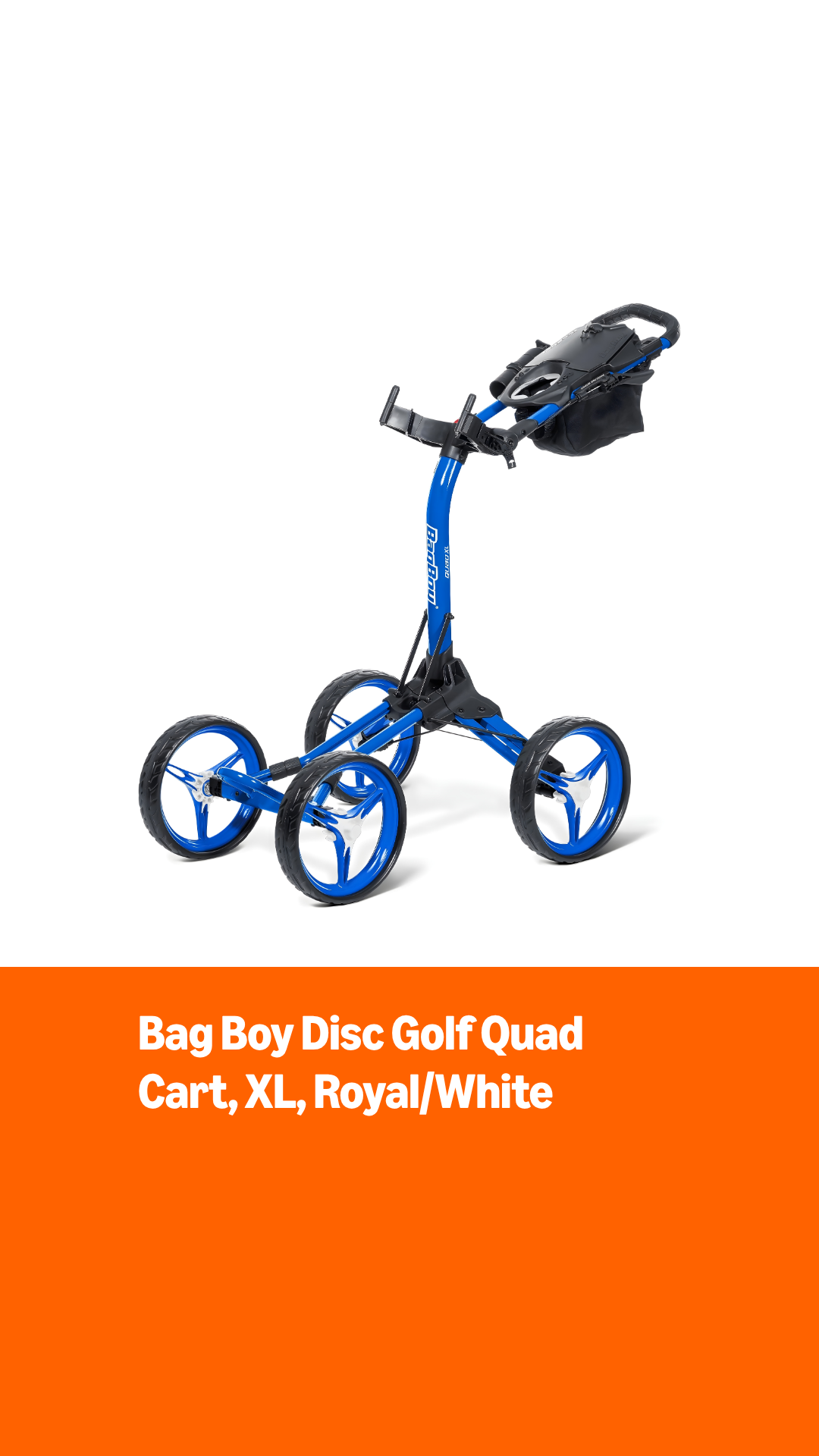 Bag Boy Disc Golf Quad Cart, XL, Royal/White : Amazon.ca: Sports